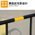 锐护 铁马护栏 1.5米长*1米高带板 公路施工商场排队围栏 脚可拆卸 黄漆黑膜 1件