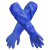 易美丽诺 LC0437 60cm蓝色PVC加长耐油水产抓鱼防水保暖加绒劳保手套