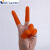 橙色防滑耐磨手指套劳保橡胶防滑工业一次性乳胶手指套 中号*桔色手指套