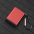 便携式烟灰缸随身移动带盖口袋迷你盒环保户外旅游刻字订制 方形大号红色