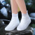 阿力牛 AZF87 双层鞋底防水雨鞋套 加厚耐磨防滑鞋套 白色中筒 XXL(43-45码) 