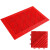 稳斯坦 W907 除尘地垫子 隔水拼接脚垫镂空酒店防尘地毯 红色单刷方块15*15cm
