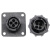 国产 4芯插头 206429-1 史密码 SMEMA 206430-1 圆形 黑色 连接器 公接头+4枚镀金公针