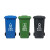 安赛瑞 定制户外垃圾桶 物业环卫分类塑料带盖带轮垃圾桶 240L大号商用垃圾桶 790046