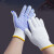 曼睩 蓝点600g12双装 劳保棉纱点塑手套加厚防滑工地干活耐磨胶点橡胶工作防护手套ML009