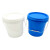 冰禹 BYyc-227 圆形塑料水桶 涂料桶办公室清洁拖把桶 10L蓝色