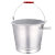 定制加厚铝提桶加油站铝桶幼儿园提桶商用加厚纯铝水桶 38CM特厚桶18L 35CM特厚桶15L