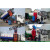 京京 360L铁质制环卫挂车户外垃圾桶带盖大铁桶号圆铁皮垃圾桶 标准1.6厚蓝色带轮