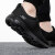 斯凯奇（SKECHERS）男鞋2024夏季新款运动鞋透气耐磨健步鞋时尚潮流舒适轻便休闲鞋 黑色/新一代GO WALK系列 39.5