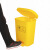 力豪（LIHAO） 医疗垃圾 黄色带盖诊所口罩垃圾回收塑料废物桶 120L医用加厚带盖带轮