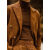 RVJP中范绅士男装灯芯绒西装外套男双排扣修身韩版潮流英伦风男士保暖 7532#咖色 3XL170-190斤