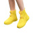 定制雨鞋套防水防滑男款雨靴加厚耐磨大码硅胶高筒户外防雨天脚套 910柠檬黄 XL