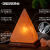 喜马拉雅盐灯岩石灯盆金字塔方型天然创意鸽血红夜灯卧室水晶灯 方形盐灯