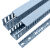 阻燃PVC行线槽走线槽蓝色线槽电缆桥架电缆配线槽布线槽电线明装 正料(灰色) 50*35/100米