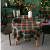 栀晚鸢风北欧复古圣诞桌布长方形餐桌美式格子圆桌台布茶几盖布 圣诞绿格 圆形90CM