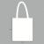 海斯迪克 白色手提式帆布袋购物袋定制 (默认34*39cm) H-246