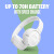 JBL Tune 670NC 无线蓝牙耳机 头戴式耳机  智能环境自适应降噪 贴耳式耳机 轻便舒适可折叠设计 白色