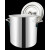 文枝不锈钢桶煮奶茶珍珠煮茶圆桶汤桶汤锅奶茶店专用大容量商用电磁炉 普通桶直径25*高20CM配盖 1套