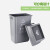 新国标四色幼儿园垃圾桶塑料带盖物业户外环卫商用特大号分类小区 浅棕色 40L标-备注色