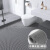 谐晟 PVC镂空防滑垫 厨房洗手间厕所塑料垫地垫 厚4.5mm 0.9米宽15米长 整卷 灰色