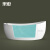 果敢亚克力家用浴缸成人独立式无缝成型民宿客栈独立浴缸017 独立缸（不含龙头） 1.6m