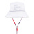 后益（HOII）新品Hosea抽绳防晒帽女遮阳紫外线UPF50+太阳帽防风绳渔夫帽 白色 均码