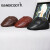BANDICOOT品牌新款皮帽子保暖鸭舌帽男牛皮护耳冬帽户外老人真皮前进帽 棕色 L(55-56cm)