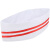 勋狸粑厨师帽子男厨师工作帽白色蘑菇帽餐饮布帽饭店帽厂回族帽圆帽 红边布船帽5个装