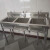 卫洋 WYD-027  商用不锈钢拖把池 工业洗物池学校用墩布池 单位食堂拖布池  特厚款 三槽 长175宽60高80