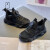 米菲Miffy童鞋女童2024夏季新款镂空儿童网面透气跑步鞋休闲运动鞋 黑色 35码/内长22.6cm