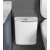 壁挂式挂壁带盖垃圾桶卫生间夹缝厕所厨房客厅悬挂卫生桶纸篓 10L灰白色-滑盖掀盖-挂钩+粘钩