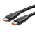 saikang双type-c数据线充电线5A快充线双头黑色ctoc公对公车载连接线适用于安卓华为手机平板笔记本电脑 双头type-c2.0数据线 0.5米