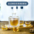 乐美雅（Luminarc）日式玻璃温酒器清酒壶套装冰酒白酒杯烫酒壶黄酒杯一口杯家用白 +温酒缸