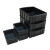防静电盒元件盒电子物料平口盒黑色加厚周转箱小号塑胶盒塑料方盘 BY-9号方盘350*250*65MM