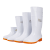 定制适用大码白色雨鞋厂工作雨靴防滑卫生靴防油加绒加棉保暖水鞋 508中筒白色 标准码 36