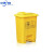 医疗废物垃圾桶医院用利器盒加厚黄色医院诊所脚踏桶有盖A-005 68L