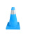 星期十 45cm高PU蓝色 橡胶路锥反光橡胶塑料禁止停车交通安全反光锥套路障广告定制