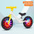儿童平衡车 3-6岁无脚踏滑行车 小孩遛遛车宝宝滑步车 白色 乳耐磨闪光充气轮 12