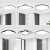 客厅吸顶灯主卧室吊灯具现代简约大气遥控智能厨房平板长方 方30厘米白光-24瓦
