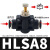 气动气管接头管道节流阀可调速阀限流阀LSA8 SA6 PA10 12 黑LSA8
