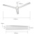 华生 FC-1400 工业吊扇1.4米铝线56寸 吊顶式五档风速