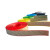 德威狮 直角(5x2.5cm)pvc楼梯防滑条 自粘硅胶橡胶L型防滑条 包边条护角防撞压边条红灰1m 单位：个