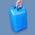 工业级带盖酒精桶塑料壶油桶酒壶密封桶塑料桶扁桶1L升-10L升多色可选可配置内盖 2.5L-乳白色