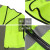 SFvest反光安全背心工地施工反光衣夏季交通环卫工作服马甲定制 草绿色实布口袋款 XL码