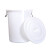 尚留鑫 塑料桶100L白色带盖圆桶大容量储水桶收纳桶