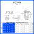 惠利得定制适用不锈钢防水螺母柱BS-M3M4M5M6M8-0/1/2 压铆螺柱盲孔密封封闭螺母 BS-M6-2【100个】