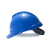 梅思安PE豪华型有孔安全帽一指键帽衬蓝色针织吸汗带D型下颏带1顶可印字