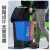 欧润哲  16L绿加灰双桶分类垃圾桶带盖大号户外垃圾桶干湿分离塑料家庭用两分类脚踏方桶设计商用二合一公共场合