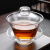 变度大号玻璃透明盖碗功夫茶具三才泡茶茶杯茶盖套装单个耐热茶碗敬茶 盖碗+品茗杯6杯+茶夹
