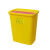 大容量医疗一次性利器盒针头方形圆形锐器盒黄色废弃物垃圾收纳桶 方形8L翻盖利器盒